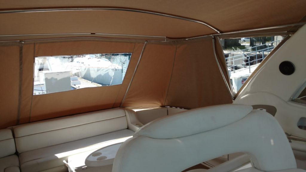 46' Sea Ray Bimini & Aft Enclosure Chicago Marine Canvas Custom