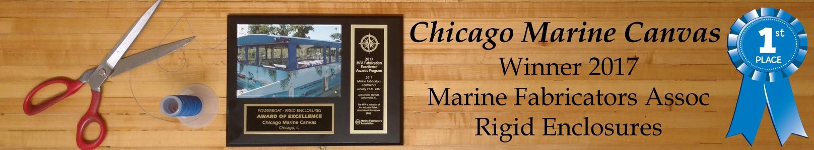 Chicago Marine Canvas - 2017 Marine Fabricator Association Winner