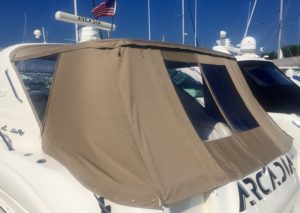 Sea Ray With a Custom Full Enclosure Aft