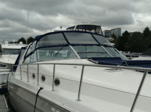 Sea Ray 500 Custom Full Enclosure FWD View (Makrolon Windows)