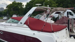 Rinker Vee 270 Custom Cockpit Cover by Chicago Marine Canvas