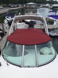 Rinker Vee 270 Custom Cockpit Cover by Chicago Marine Canvas