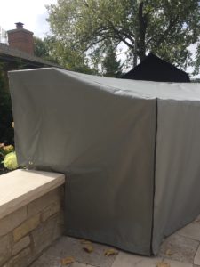 Custom Outdoor Kitchen Cover Close Up