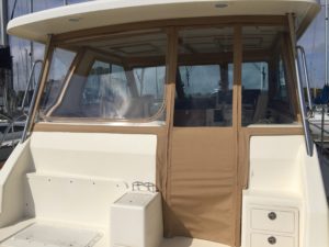 Sabre Hardtop Express 42' Custom Aft Enclosure by Chicago Marine Canvas