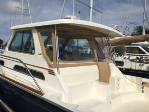 Sabre Hardtop Express 42' Custom Aft Enclosure by Chicago Marine Canvas