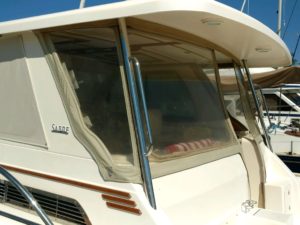 Sabre Hardtop Express 42' Custom Aft Enclosure by Chicago Marine Canvas