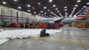Repair Inflatable Engine Shelter For American Airlines Airplane 