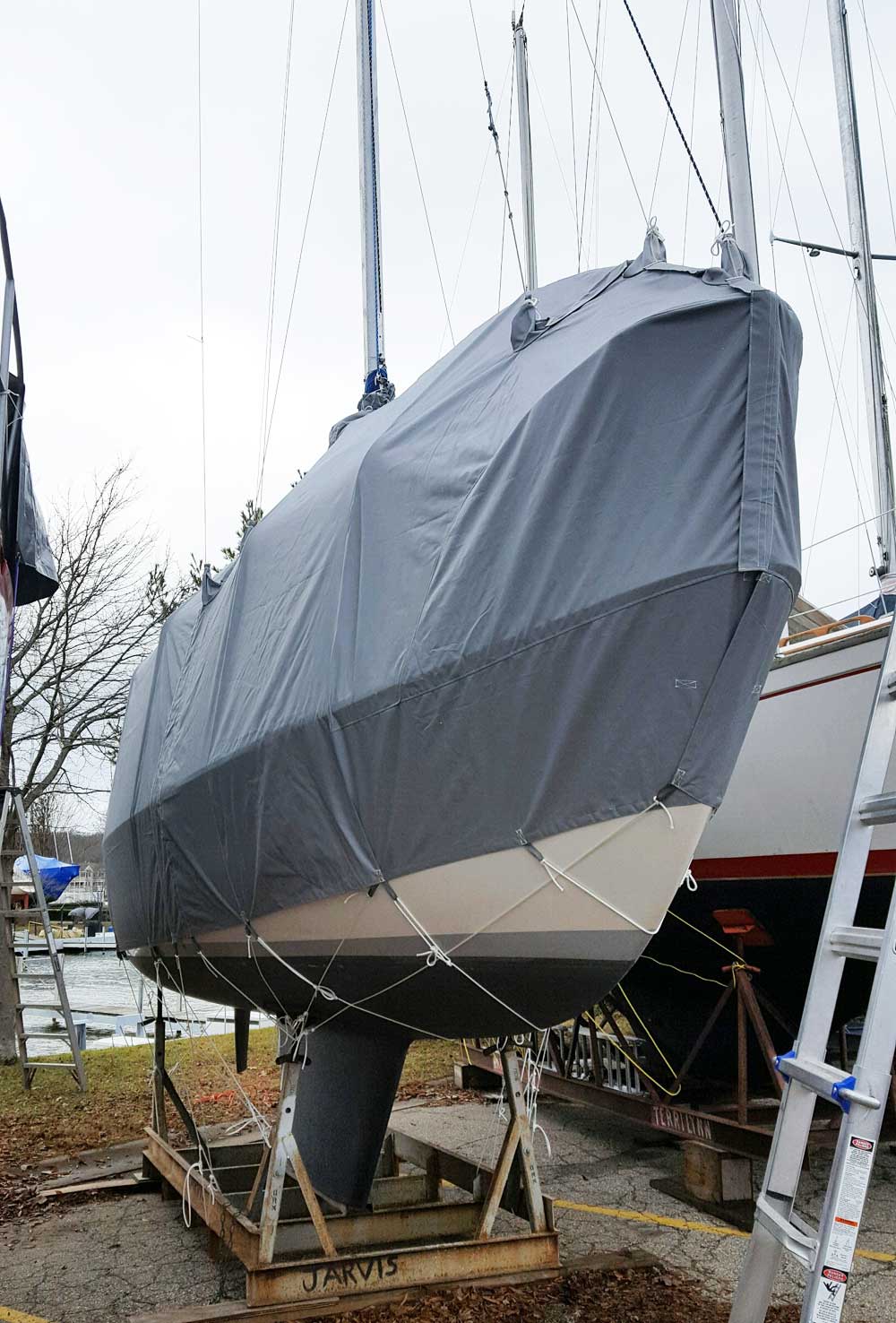 winter sailboat cover