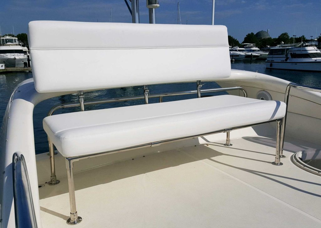 Dont Panic Flybridge Seat2 Chicago Marine Canvas Custom Boat Covers 5321