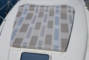 Bow Boat Sunpad in Sunbrella Upholstery Fabric - Avenues Daytime