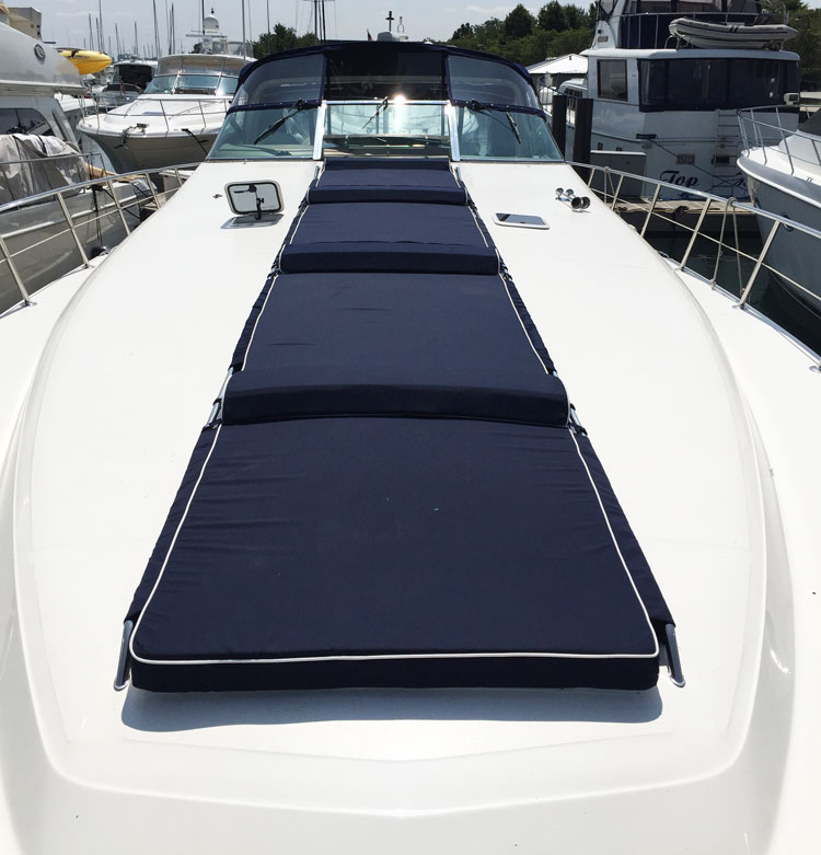 Palmbeach Bow Cushions Starboard 37 X 19 Fits 215 Baydancer, 211 Baystar  and other models